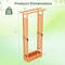 89" Elevated Wooden Garden Planter with Trellis, Hanging Canopy, and Drainage